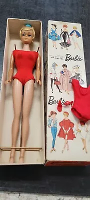 Vintage BARBIE DOLL BLONDE PONYTAIL W/BOX STAND OUTFIT All Original 1960’s VGC • $200