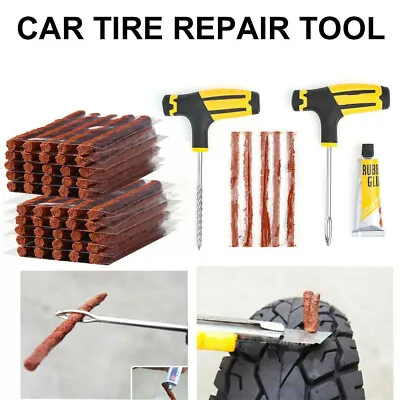65pc Tire Repair Kit DIY Flat Tire Repair Car Truck Motorcycle Home Plug Patch. • $9.49