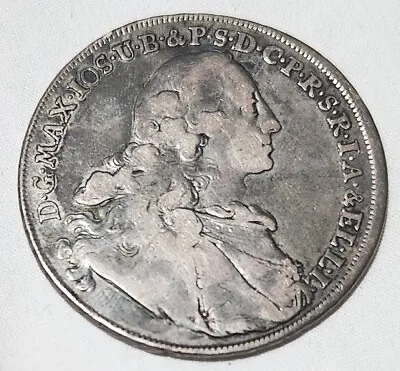 Hard To Find 1758 German States Bavaria Silver Thaler Conventionsthaler Coin • $99.99