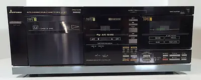 Mitsubishi Auto Changer Double Cassette Deck DT-157 AS IS For Parts/Repair READ • $135