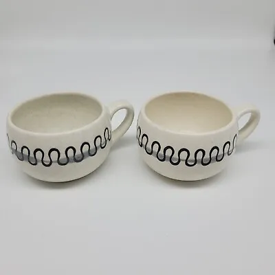 Poppytrail By Metlox: Aztec Pottery Mug/Cup Set Of Two (Made In California) • $14.99