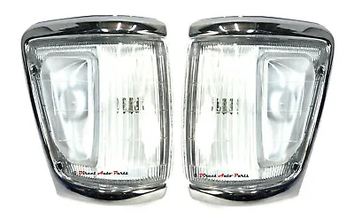 CORNER LIGHT INDICATOR BLINKER LAMP (CHROME) For TOYOTA HILUX 4X4 1991-1997 PAIR • $68