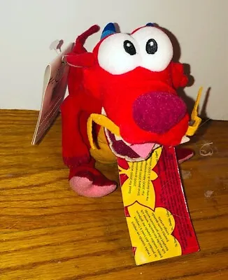 Disney Store Plush Mushu Mini Bean Bag Mulan No Sound Collectible Vintage NWT • $11.99