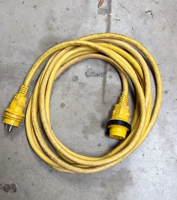 Marinco Marine Shore Power Cord Cable 25' Yellow 30 AMP • $49.95