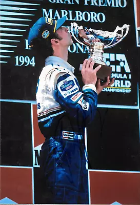 Damon Hill SIGNED 12x8  Williams Podium Portrait    Spanish GP Barcelona  1994 • £19.99