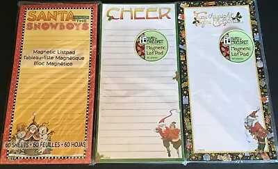 Mary Engelbreit Santa Themed Magnetic List Pads • $9.95