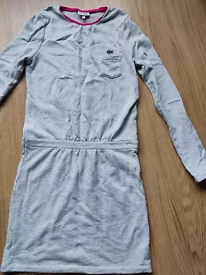 Lacoste Grey Cotton Dress Age Approx 14 • £12