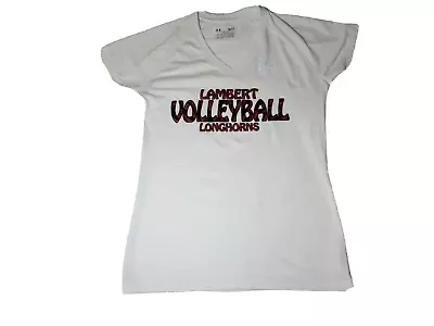 Under Armour V Neck T Shirt Semi Fitted Lambert Volleyball Short Sleeve  Sz S • $17.99