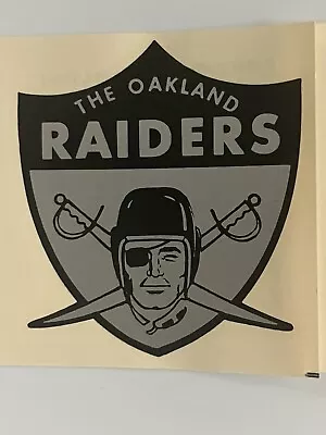 RARE🇺🇸N.O.S. 1960s-70s”THE OAKLAND RAIDERS” WATER SLIDE WINDOW DECAL LQQK • $25