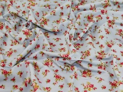 Minerva Cotton Needlecord Fabric Sky  - Per Metre • £9.99