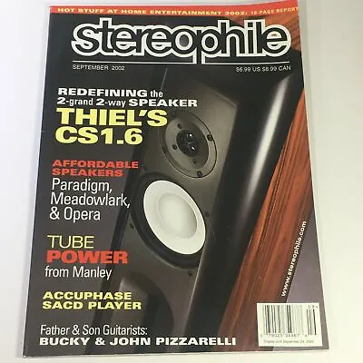 $20 • Buy Stereophile Magazine September 2002 - Bucky, John Pizzarelli / Manley Tube Power