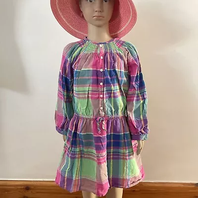 £4.99 • Buy RALPH LAUREN Girls Age 5 Multicoloured Check Tunic Dress