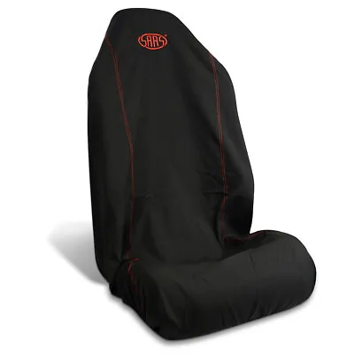 SAAS SC5010 Seat Cover Throw Over Cover / Protector Black With Red Stitch  • $35.99