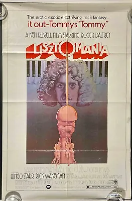 Lisztomania Original US One Sheet Movie Poster Ken Russell 1975 • £40