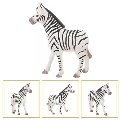 Wooden Zebra Statue For Dining Table Decor & Office Ornament • £15.19
