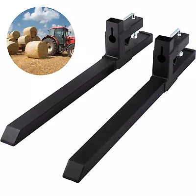 $144.99 • Buy VEVOR Front End Loader Bucket Pallet Fork Extensions For Tractor Bucket 680kg