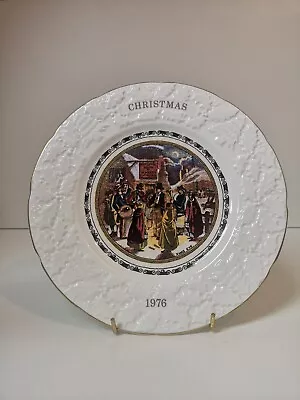 Vintage Collectors Plate Christmas Eve 1976 Coalport England 23cm • £8.90