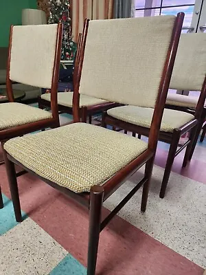 6 Vintage Mid-century Modern Rosewood Dining Chairs • $2695