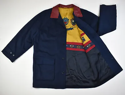  NO RESERVE  Rare PAUL & SHARK Wool/Cashmere Jacket/Coat Leather Collar Sz XXL • $147.96
