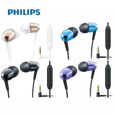 PHILIPS SHE3905 In-Ear Headphones With MIC For Mobile Android Samsung IPhone • $12.95