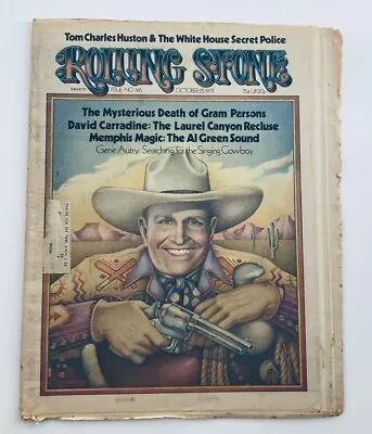 VTG Rolling Stone Magazine October 25 1973 No. 146 Gene Autry The Singing Cowboy • $19.95
