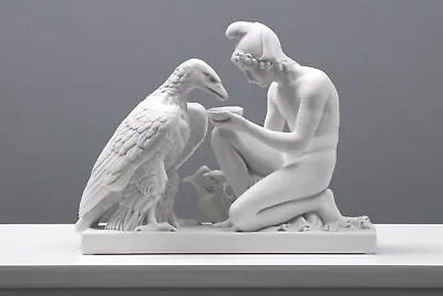 Eagle Statue With Ganymede (Cupbearer) - MADE IN EUROPE (26cm /10.2 Inch) • $272