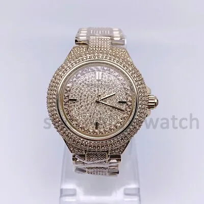 MICHAEL KORS MK5720 Women's Watch Gold Crystal Pave Dial Quartz Fashion Analog • $147