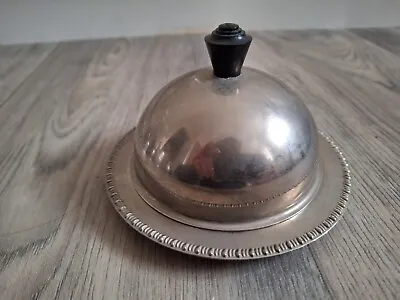 £5 • Buy Silver Plated Butter Dish And Cover, 8cm X 13cm, Vintage