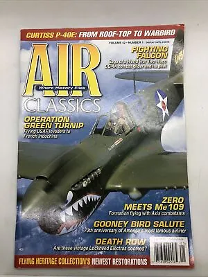 Air Classics Magazine January 2006 Operation Green Turnip Zero Meets Me109 • $17.32