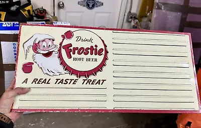 Vintage Frostie Root Beer Advertising Sign Menu Board • $325