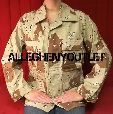 US Military Army 6 Color Desert Camo BDU SHIRT TOP Chocolate Chip S/XS NEW • $6.95