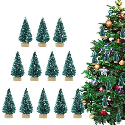 12pcs Mini Christmas Tree Sisal Silk Cedar Multi-color Mini Christmas Tree  • $8.71