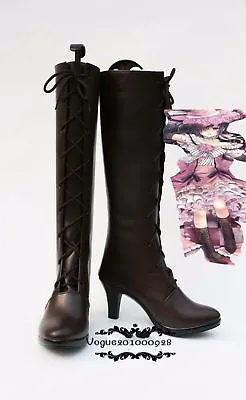 Black Butler Ciel Phantomhive Cosplay Costume Boots Shoes Cosplay {H2} • $37.99