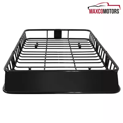 Roof Rack Fits 64  Extendable Steel Luggage Cargo Carrier Top Basket SUV Truck • $113.84