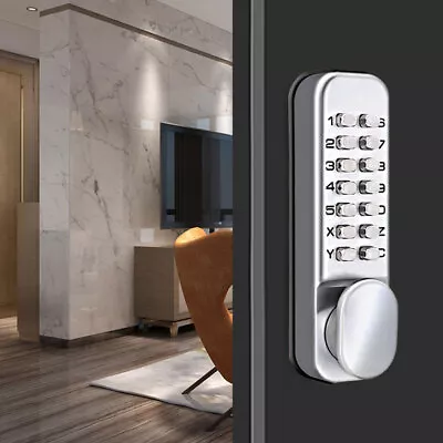 Keyless Mechanical Digital Code Keypad Password Entry Door Lock Knob Deadbolt • $47.88