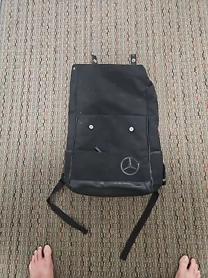 Mercedes Benz Black Canvas Laptop Backpack EUC • $9.99