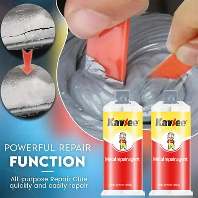 2PC All-Purpose Repair Glue Casting Repair Glue For Metal Bonding Agent Paste US • $9.98