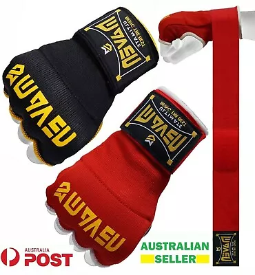 Hand Wraps Gel Inner Gloves Punching Wrist MMA Straps Boxing Quick Bandages Pair • $17.95