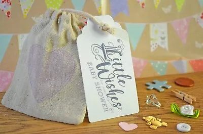 Little Bag Of Wishes For Baby Shower Mum To Be - Handmade Keepsake Gift • £5.45