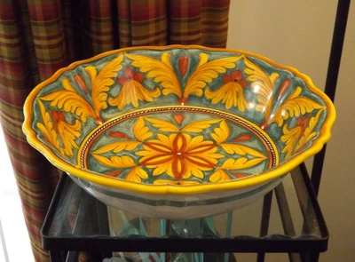 $635.54 • Buy Sberna Deruta Italy Pasta Serving Bowl 15  Wide 4  Deep EXC
