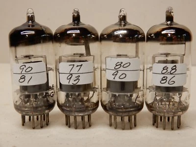$65 • Buy Amperex Bugle Boy (No Graphics) 6DJ8 Vacuum Tubes Measuring Medium Qty 4