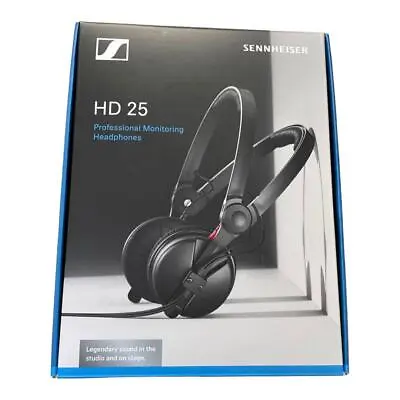 $224 • Buy Sennheiser HD 25 Sealed Professional Monitor Headphones 506909 Black Lightweight