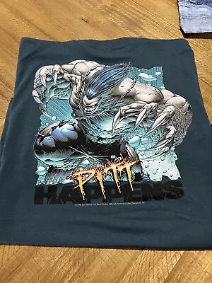 Vintage 1996 Pitt Comic T-Shirt Image Spawn Maxx Marvel Dc Mega Blue NEW • $100