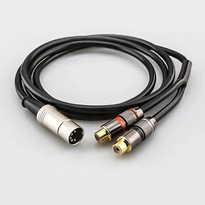 1ft 5-Pin Din Male To 2-RCA Female Jumper Cable For BO Naim Quad Systems • $18.05