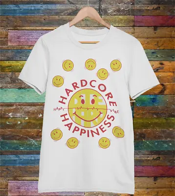 RETRO TEES Mens 90s Rave Poster T-Shirt S M L XL XXL  Hardcore Happiness Top • £17.99