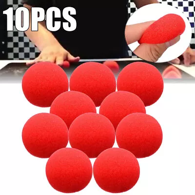 10Pcs Sponge Balls Magic Super Soft Red Close-Up Comedy Street Party Trick Prop • £4.75