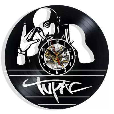 Tupac 2 Pac Vinyl Wall Clock Gift Birthday Holiday Art Home Room Decor Design • $31.16