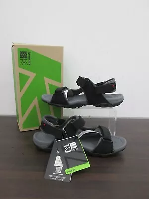 Karrimor Black / Charcoal Easy Fasten Antibes Sandals Men's Size UK 7 BNIB • £10.50