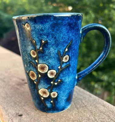 Blue Cherry Blossom World Market Mug - Made In Japan • $10