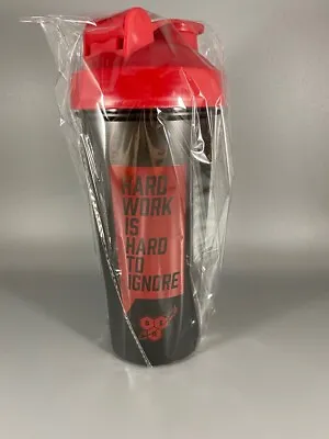 Red / Black Mixer Bottle 28 Oz. Protein Shaker Flip Lid Mixing Ball • $8.50